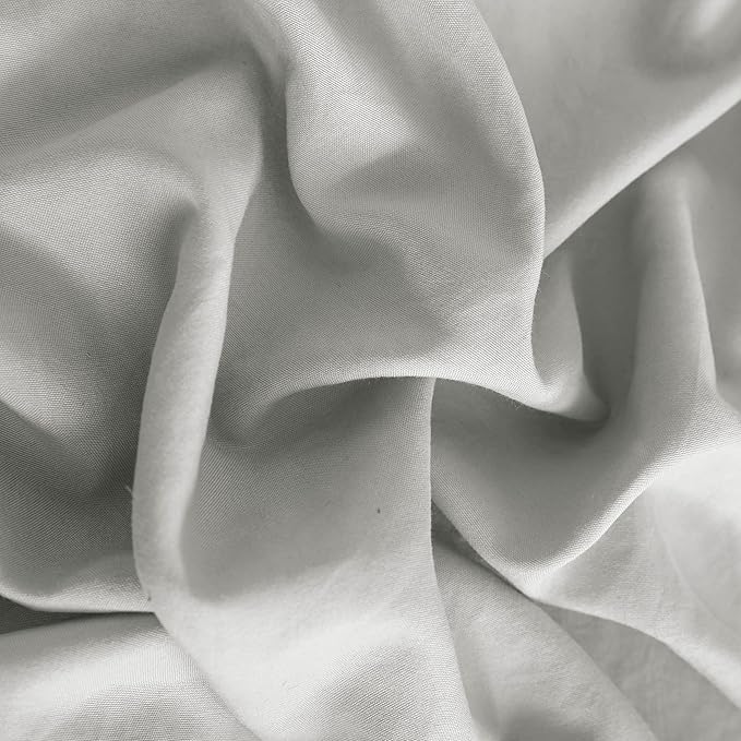 NTBAY Toddler Bedding Set - 4 Piece Soft and Breathable Crib Bedding Set for Boys and Girls, Includes Quilted Comforter, Fitted Sheet, Flat Top Sheet and Envelope Pillowcase, Light Grey