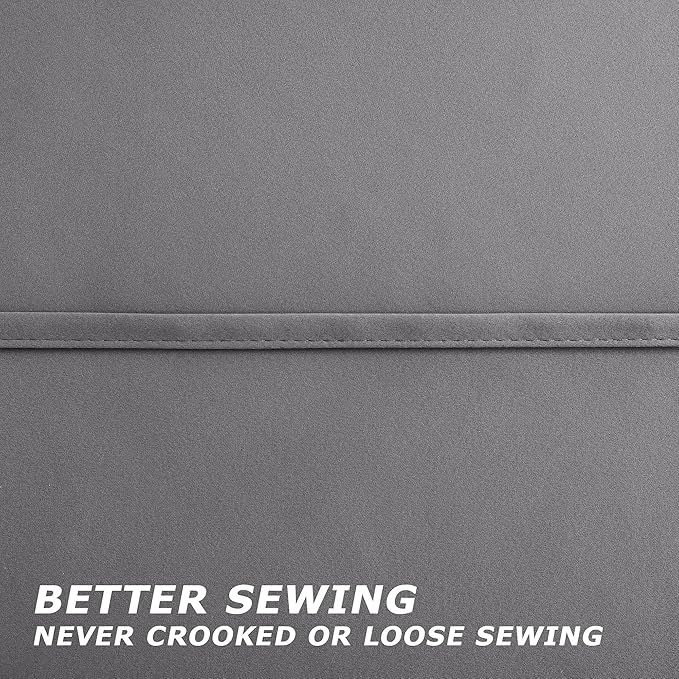 72 Inch Length Grey Curtains for Room,2 Panels Set 6FT 6 FT Grommet Double Sided Blocking Thermal Insulated Blackout Room Darkening Garage Window Coverings for Bedroom 72 Inches Long,Light Gray